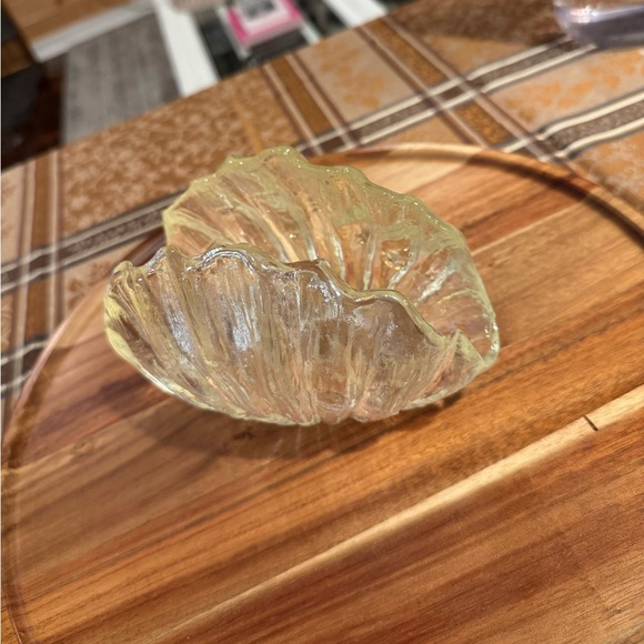 Vintage Bath & Body Works Iridescent Clam Shell Votive Candle / Napkin Holder - Picture 10 of 12